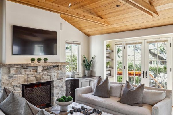 Fireplace, Interior, Living room, Wooden Beams, Wooden Ceilings