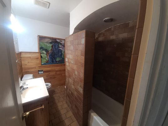 Bathroom, Interior, Wooden Walls