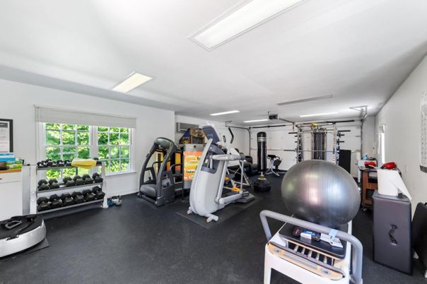 Fitness Equipment, Gym, Interior, Recessed Lighting