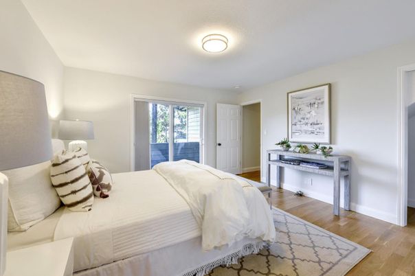 Bedroom, Interior, Wood Texture Flooring