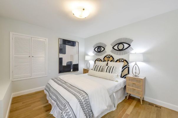 Bedroom, Interior, Wood Texture Flooring