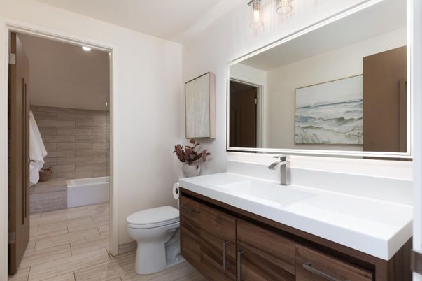Bathroom, Interior, Wood Texture Flooring