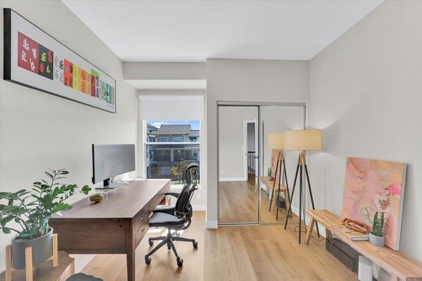 Home Office, Interior, Wood Texture Flooring