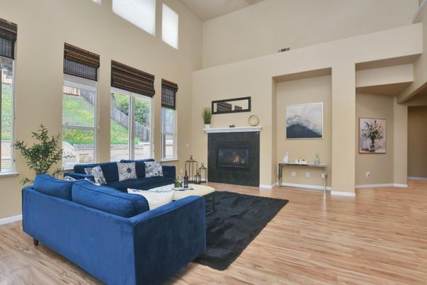 Fireplace, Interior, Living room, Wood Texture Flooring