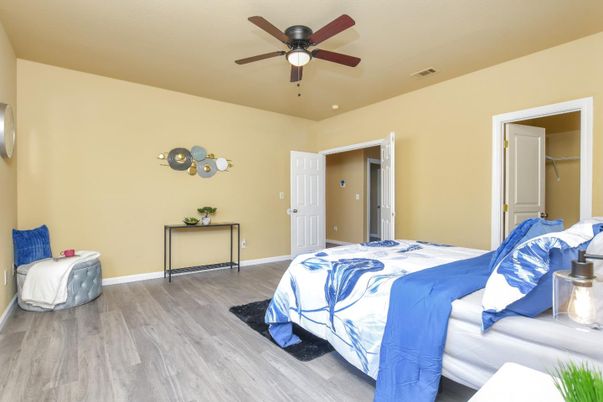 Bedroom, Interior, Wood Texture Flooring