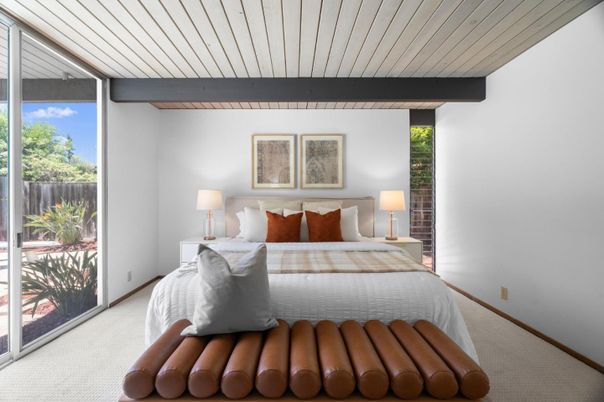 Bedroom, Interior, Wooden Beams