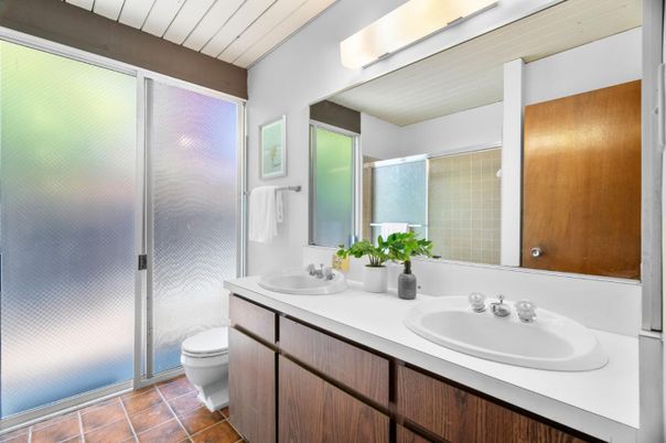 Bathroom, Dual Sink Vanities, Glass Shower, Interior