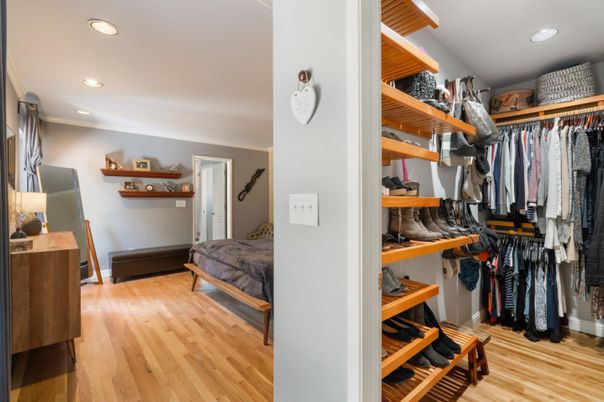 Interior, Recessed Lighting, Walk-in Closets, Wood Texture Flooring