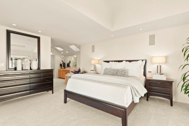 Bedroom, Interior, Recessed Lighting