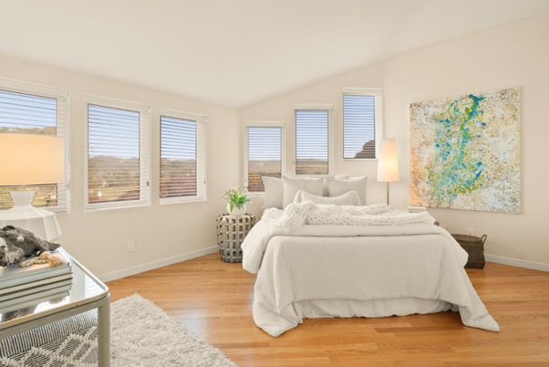 Bedroom, Interior, Wood Texture Flooring