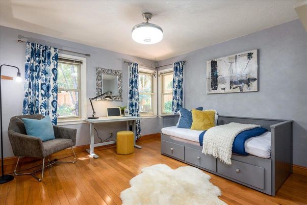 Home Office, Interior, Wood Texture Flooring
