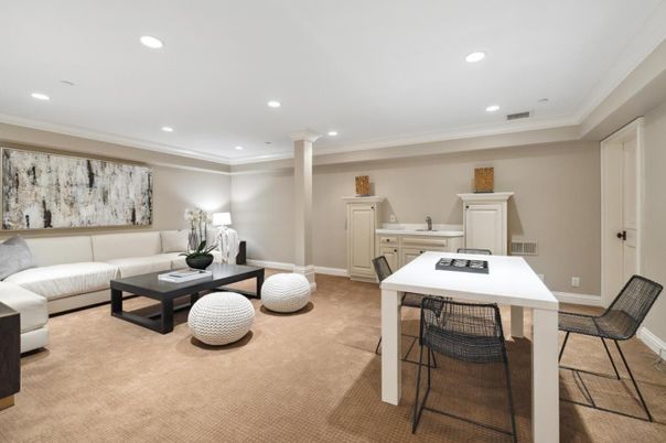 Interior, Living room, Recessed Lighting