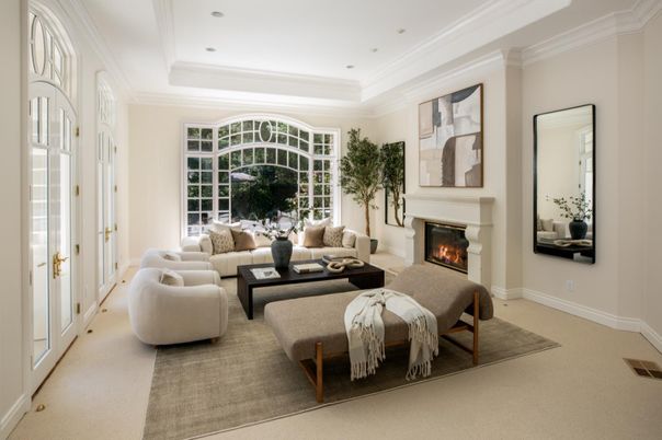 Fireplace, Interior, Living room, Recessed Lighting