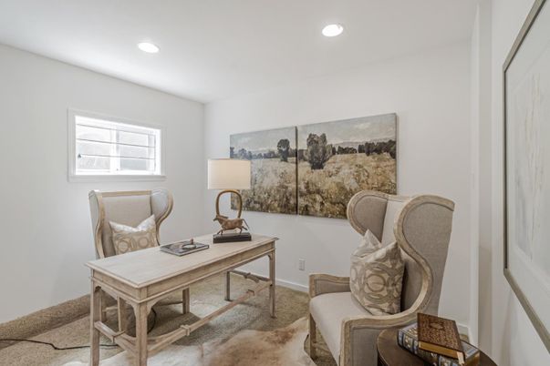 Home Office, Interior, Recessed Lighting