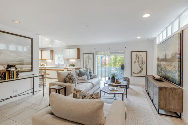 Interior, Kitchen, Living room, Recessed Lighting