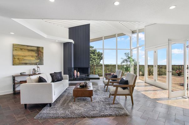 Fireplace, Interior, Living room, Recessed Lighting