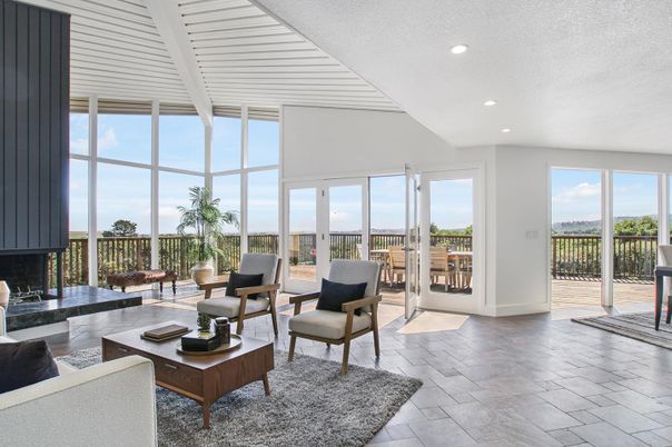 Fireplace, Interior, Living room, Recessed Lighting