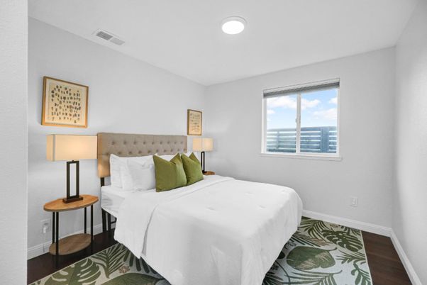 Bedroom, Interior, Wood Texture Flooring