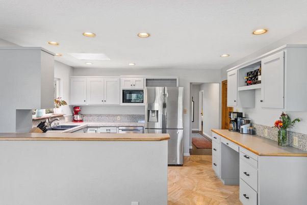 Interior, Kitchen, Recessed Lighting, Stainless Steel Appliances