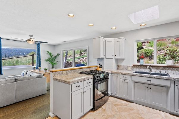 Interior, Kitchen, Living room, Recessed Lighting