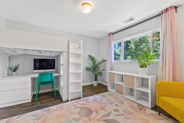 Home Office, Interior, Wood Texture Flooring
