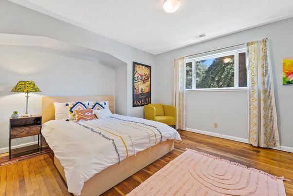 Bedroom, Interior, Wood Texture Flooring