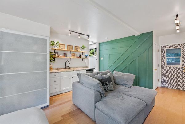 Interior, Kitchen, Living room, Wood Texture Flooring