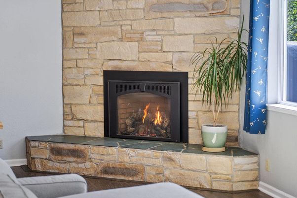 Fireplace, Interior, Stone Walls