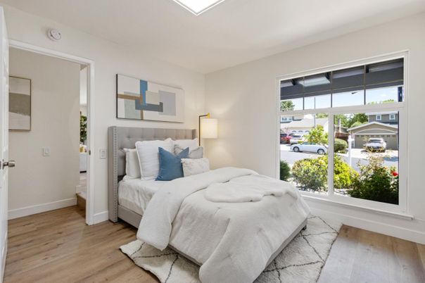 Bedroom, Interior, Wood Texture Flooring