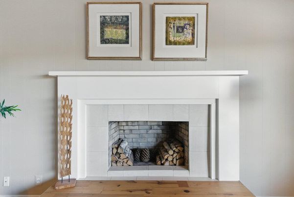 Fireplace, Interior, Wood Texture Flooring