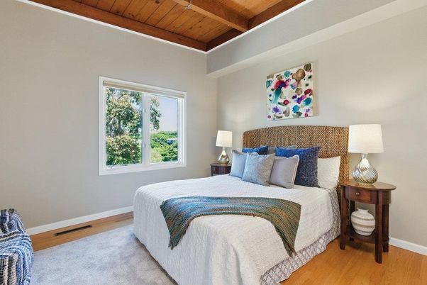 Bedroom, Interior, Wooden Beams, Wooden Ceilings, Wood Texture Flooring