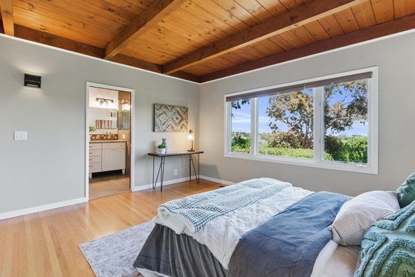 Bedroom, Interior, Wooden Beams, Wooden Ceilings, Wood Texture Flooring