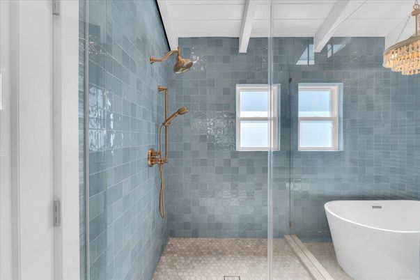 Bathroom, Free Standing Baths, Glass Shower, Interior