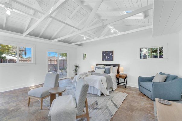 Bedroom, Interior, Wood Texture Flooring
