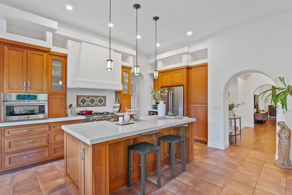 Interior, Kitchen, Pendant Lights, Recessed Lighting, Stainless Steel Appliances