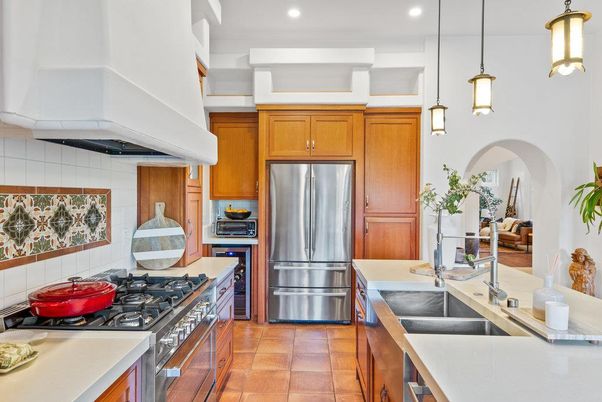 Interior, Kitchen, Pendant Lights, Recessed Lighting, Stainless Steel Appliances