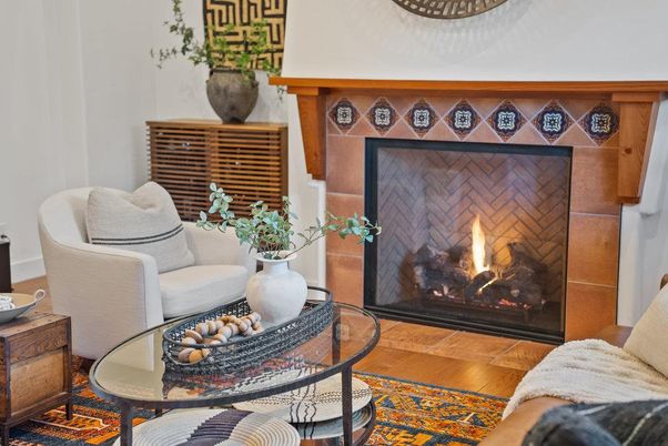 Fireplace, Interior, Living room, Wood Texture Flooring