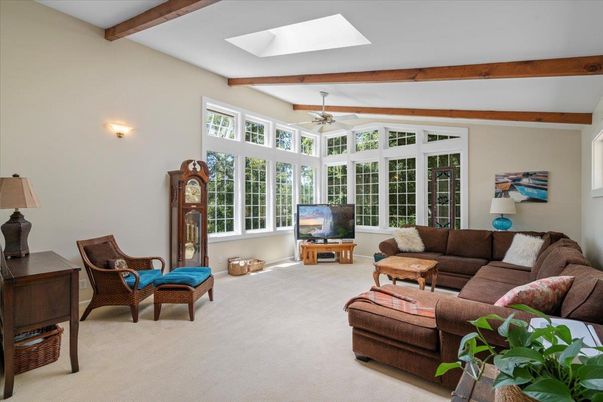 Interior, Living room, Wooden Beams