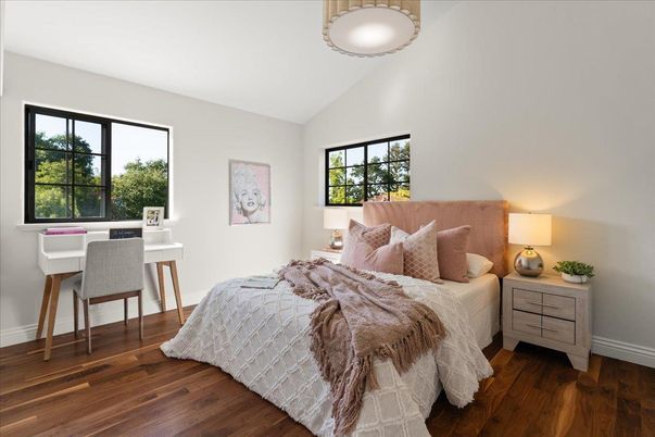 Bedroom, Interior, Wood Texture Flooring