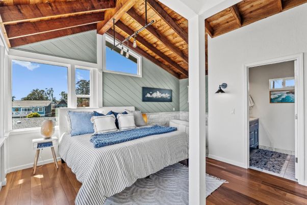 Bedroom, Interior, Wooden Beams, Wooden Ceilings, Wood Texture Flooring