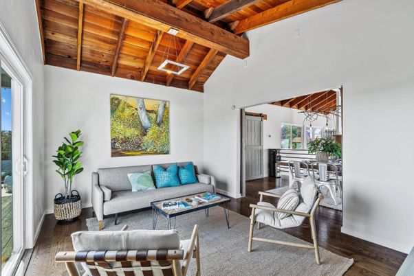 Dining room, Interior, Living room, Wooden Beams, Wooden Ceilings, Wood Texture Flooring