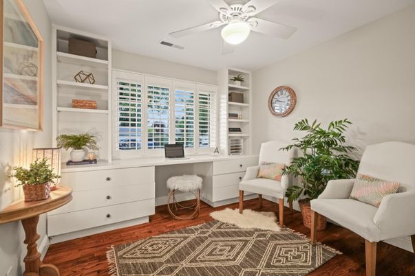 Home Office, Interior, Wood Texture Flooring