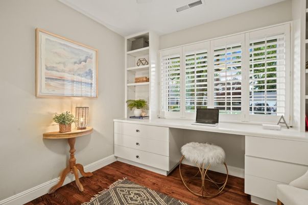 Home Office, Interior, Wood Texture Flooring