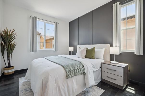 Bedroom, Interior, Wood Texture Flooring
