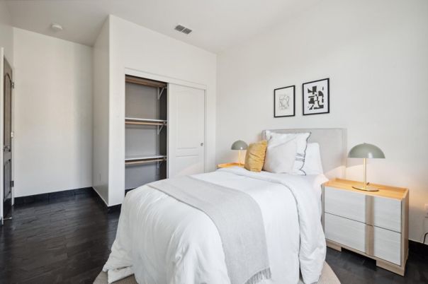 Bedroom, Interior, Wood Texture Flooring