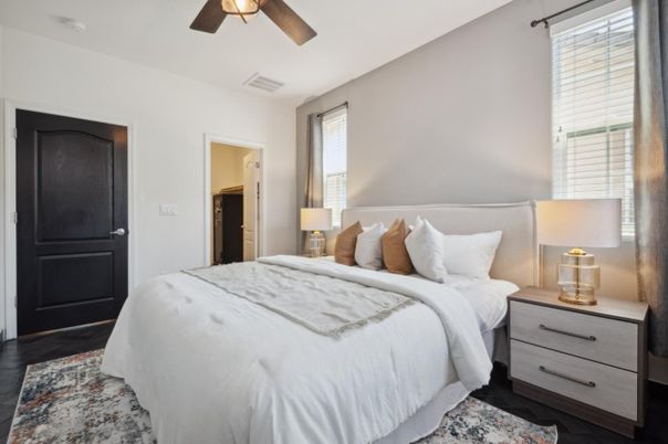 Bedroom, Interior, Wood Texture Flooring