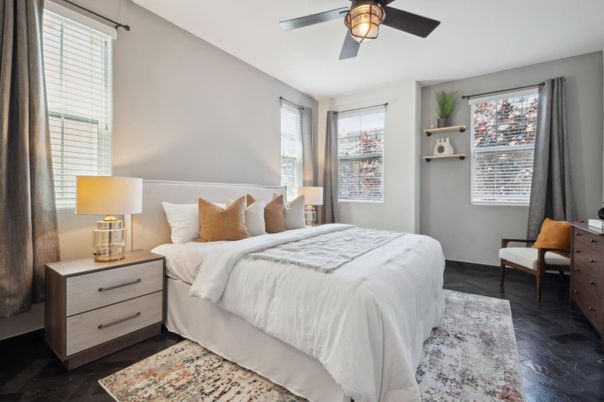 Bedroom, Interior, Wood Texture Flooring