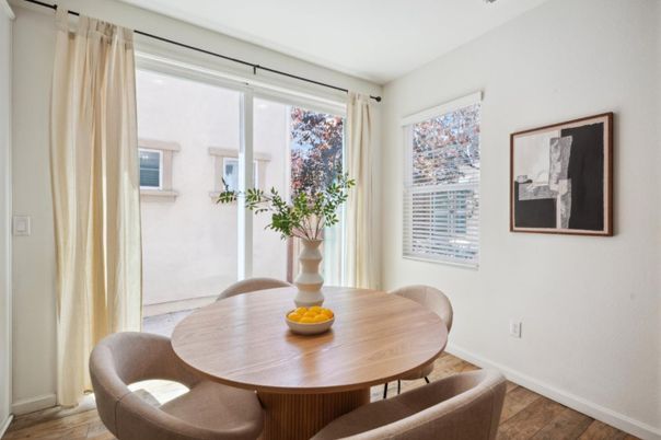 Dining room, Interior, Wood Texture Flooring
