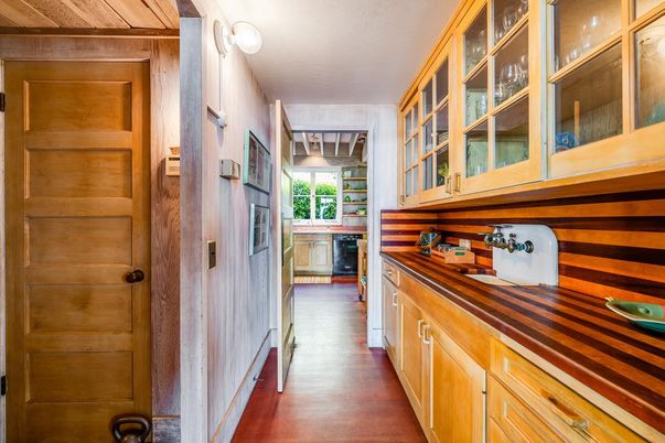 Interior, Kitchen, Wood Texture Flooring