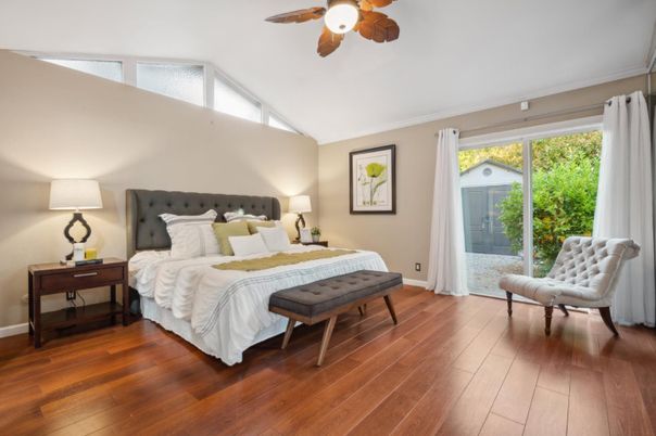 Bedroom, Interior, Wood Texture Flooring